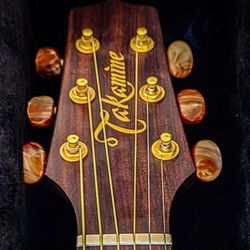 Takamine Japan Ta16 Acoustic Guitar With Case 