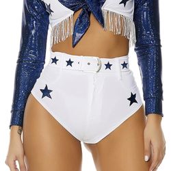 XS womens Seeing Stars Cheerleader Costume