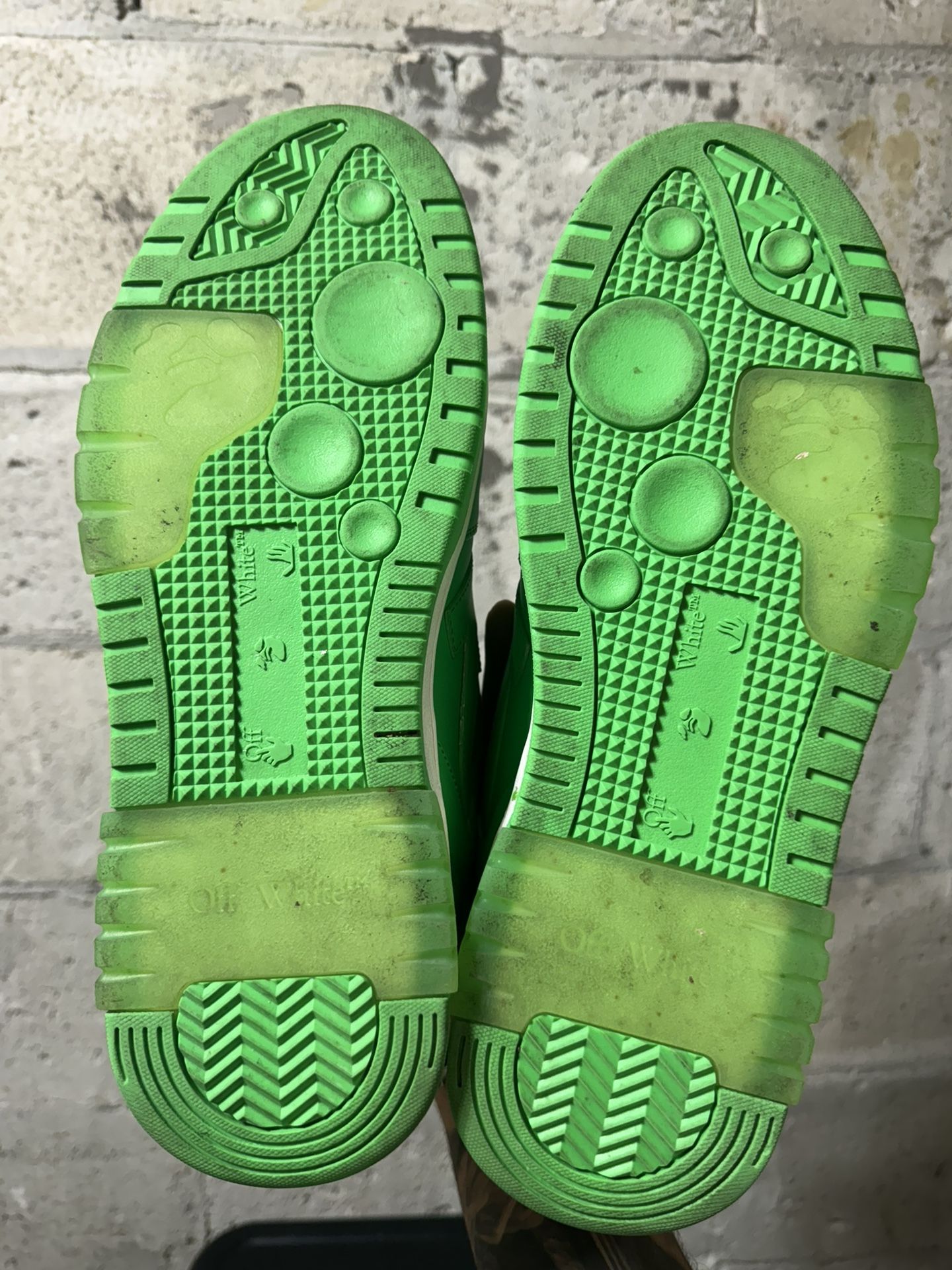 OFF WHITE OFFICE SNEAKERS GREEN