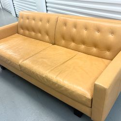Room & Board Leather Wells Sofa 79”