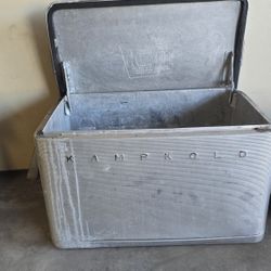 Kampkold aluminum ice chest 1950s