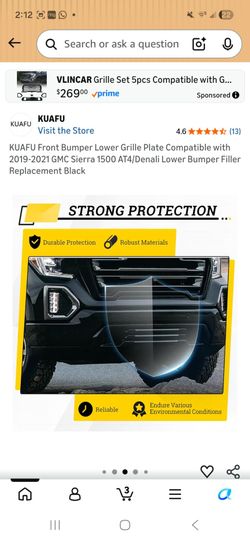 GMC sierra  grill lower  cover  plate