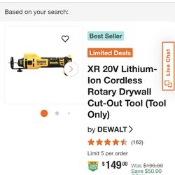De Walt Brushless Drywall Cut out Tool