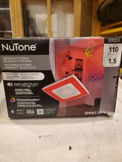 Nutone Sensonic Stero Bluetooth Speaker / fan