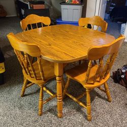 Vintage 90s Dining Room Table Set