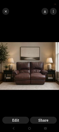 Leather Rocking Recliner
