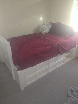 Full bed frame -solid and very well maintained