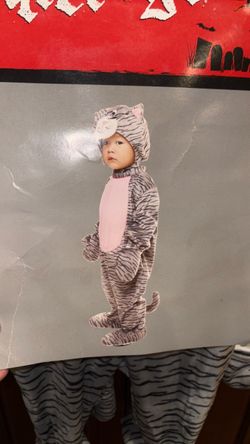 Tiger. Grey striped. Toddler. Boys. Halloween costume. Size 2T – 3T new.