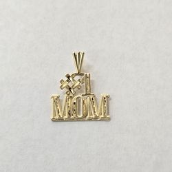 14kt Gold #1 MOM Charm