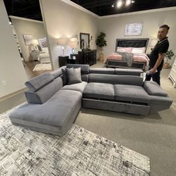 Sectional Pull Out Bed With Storage