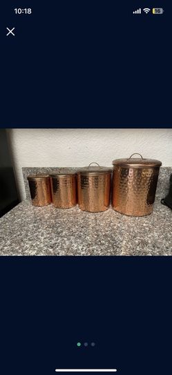 Copper Storage Tins