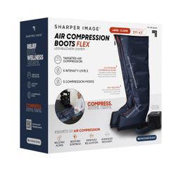 Sharper Image Air Compression Boots Flex Leg Recovery System