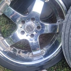 18x8 Rims With Tires Need Gone Assing 300 O.b.o