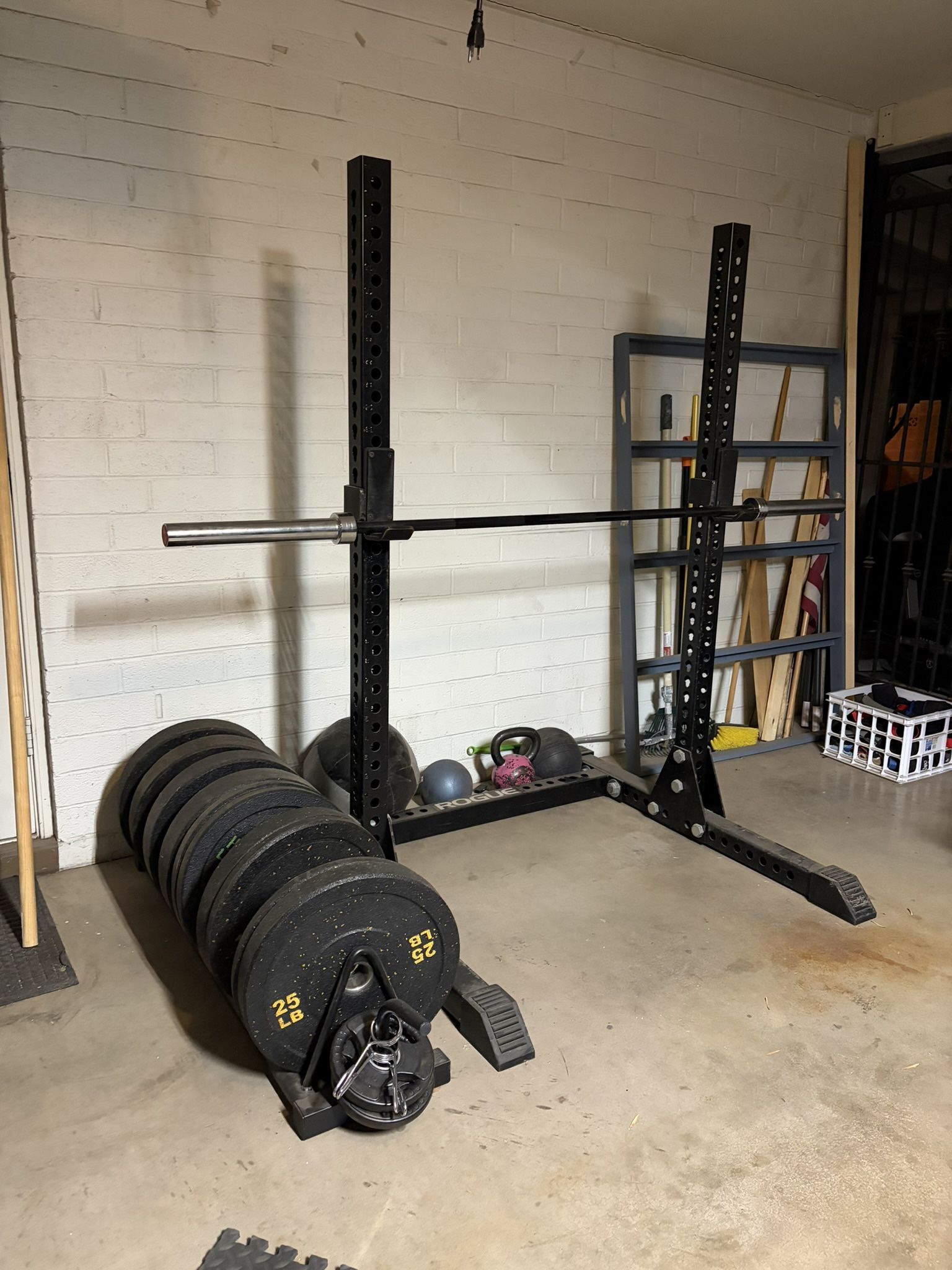 Rogue Squat Rack & Weights