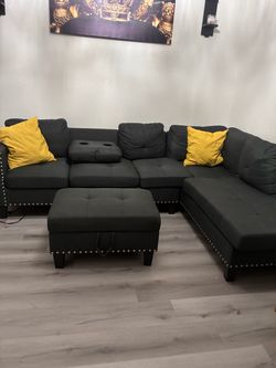 Sectional  with ottoman