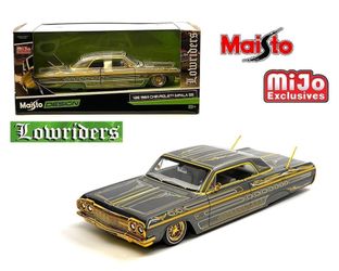 Maisto 1:24 1964 Chevrolet Impala SS – Grey – Design Lowriders