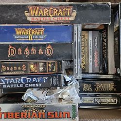 BIG BOX PC GAMES - COMMAND & CONQUER, DIABLO, WARCRAFT, STARCRAFT, VARIOUS GAMES