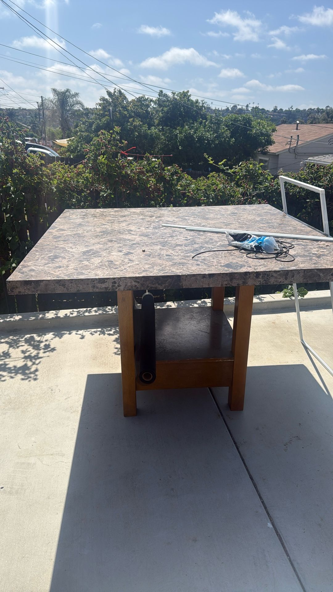 High Top Granite Kitchen Table 