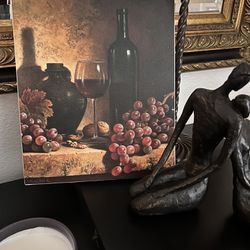 Elegant Wine/grape/cheese Picture 