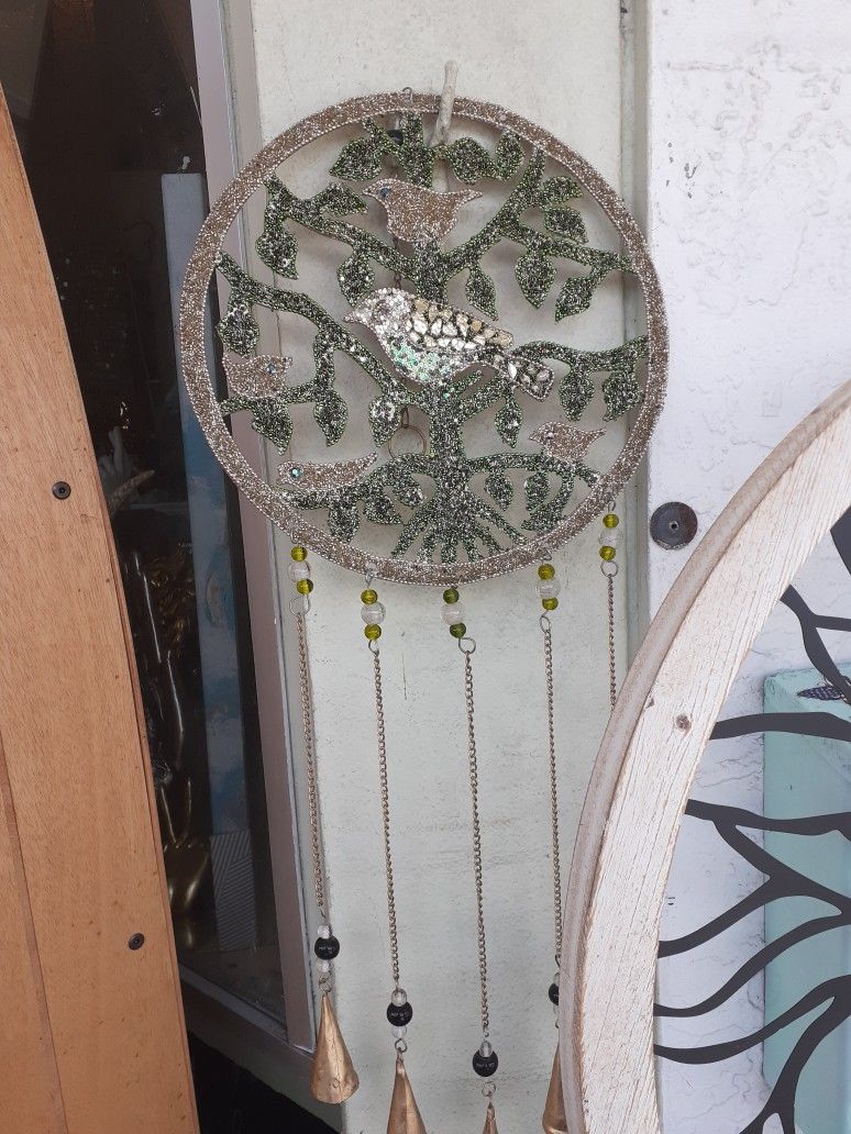 Colorful Embellished Tree Of Life Wind Chime