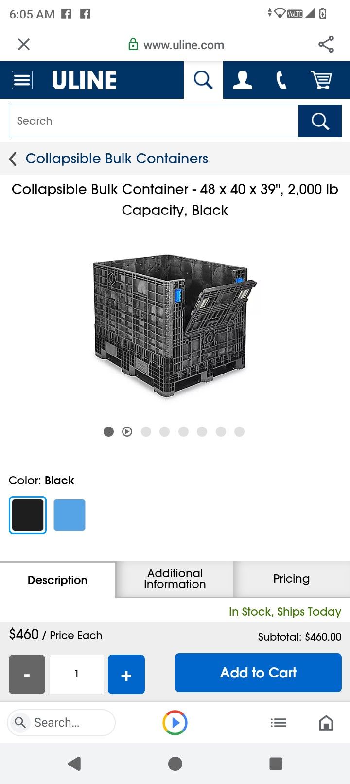 Bulk Storage Container48x40x39