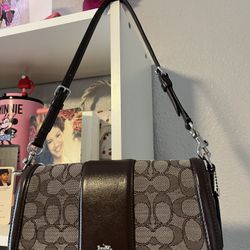 NWT Coach Andrea Shoulder Bag In Signature Jacquard 