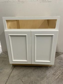 30" Light Cream Sink Base