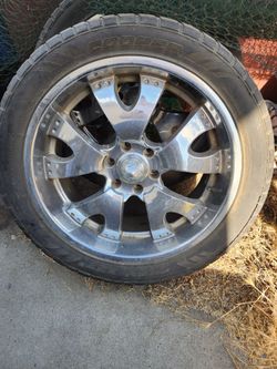 22" Low Profile rims with tires.