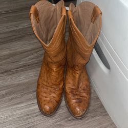 Tecovas Cowboy boots / Ostrich Skin / 10.5