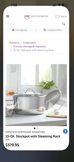 Olla princess house 15 qt