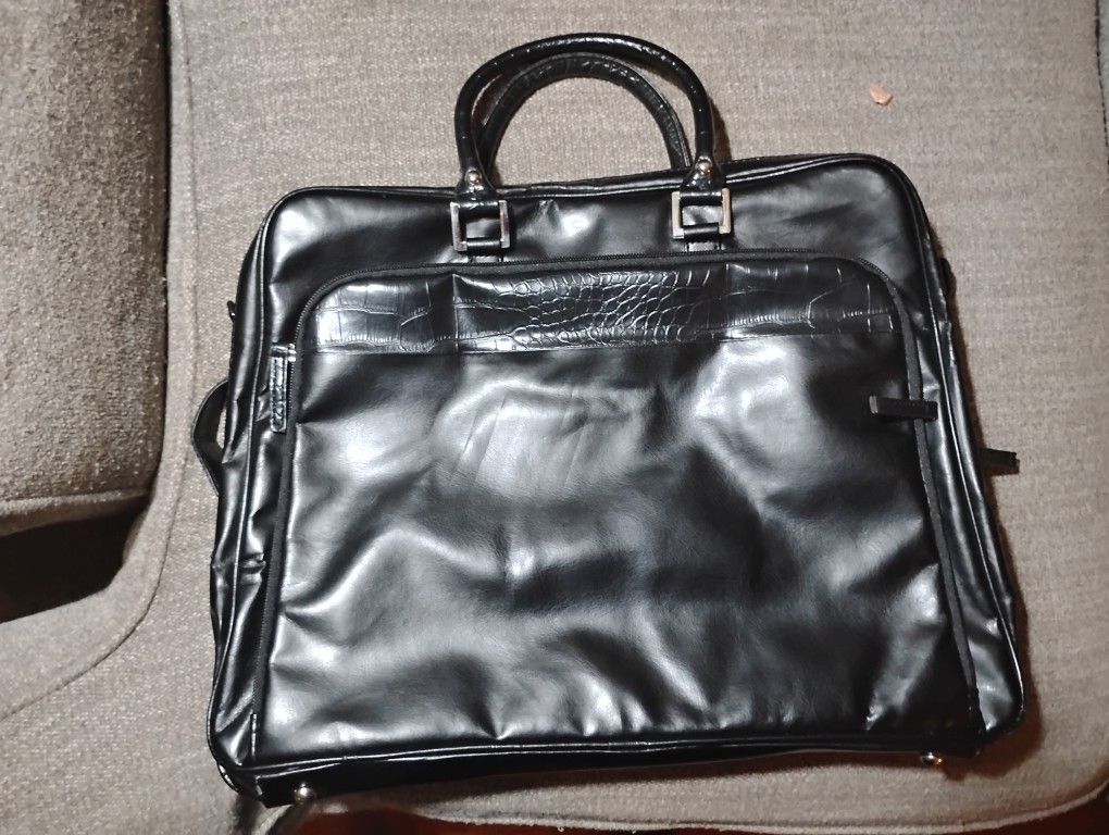 Leather/Felt Computer Bag