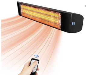 TWO Electric Patio Heaters with Remote control