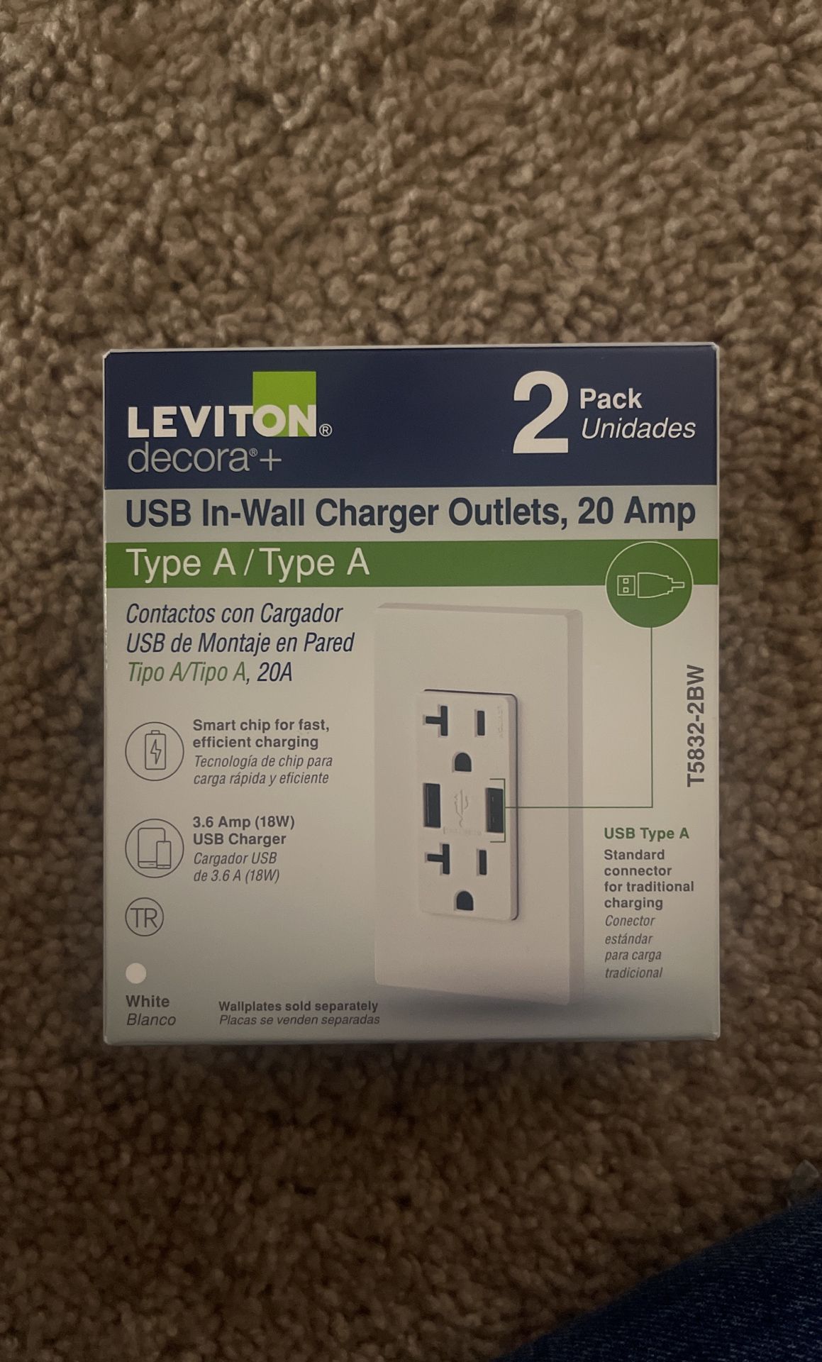 Brand New Usb In Wall Charger 20 Amp Outlet