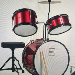 Kids Drum Set 3 Piece Beginner