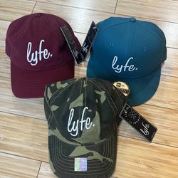 Lyfe Miami Fashion Hats Lot of 3