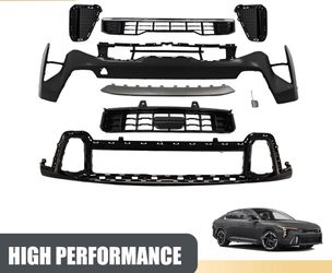 2025-2026 KIA K4 GT Line Complete Front Bumper Cover with upper and lower grille