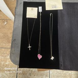 Silver necklaces, 925.