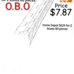 Corner Stucco Mesh $340  For 2 Boxes 80 Pieces.B.O