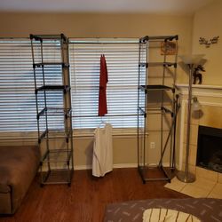 Mobile Closet . Like New . Includes Folding  Dresser drawers Dra