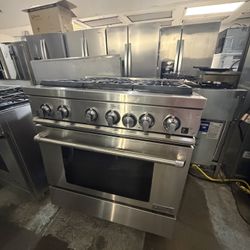 36” Jenn Air Dual Fuel Range Stainless Steel 