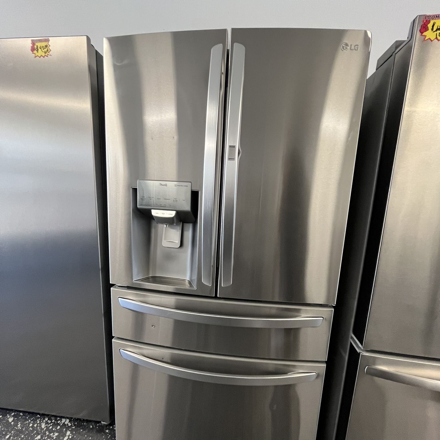 ‼️‼️ LG 4 Door  Counter Depth Refrigerator Stainless Steel Water And Ice ‼️‼️