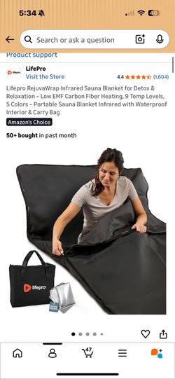 LifePro Infrared Sauna Blanket, Thermal Detox Wraps & Accessories