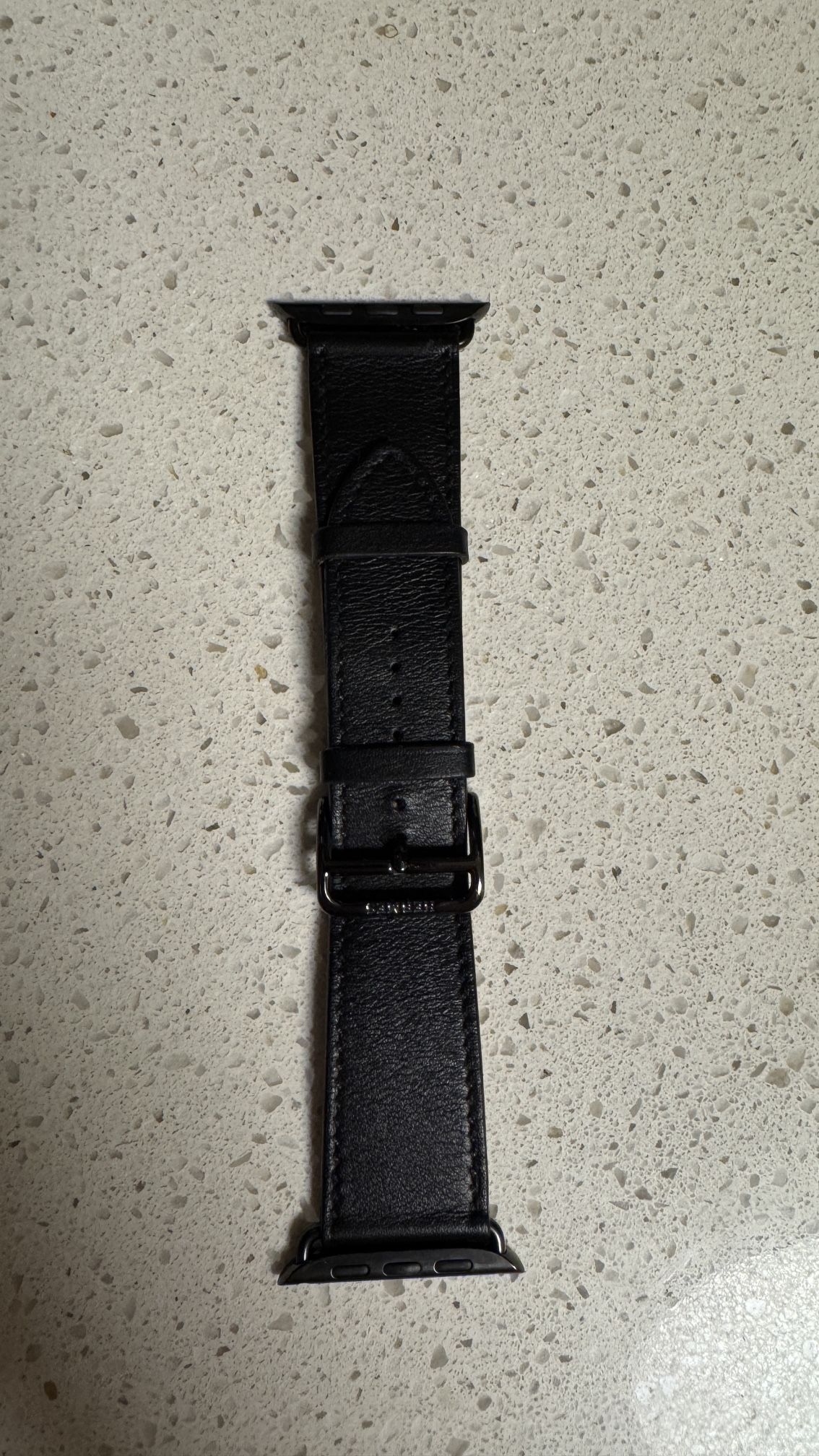 Apple Watch Hermes Black Leather Band