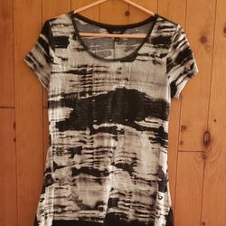 Black And White Blouse Size S