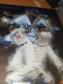 Dodgers justin Turner edit autograph