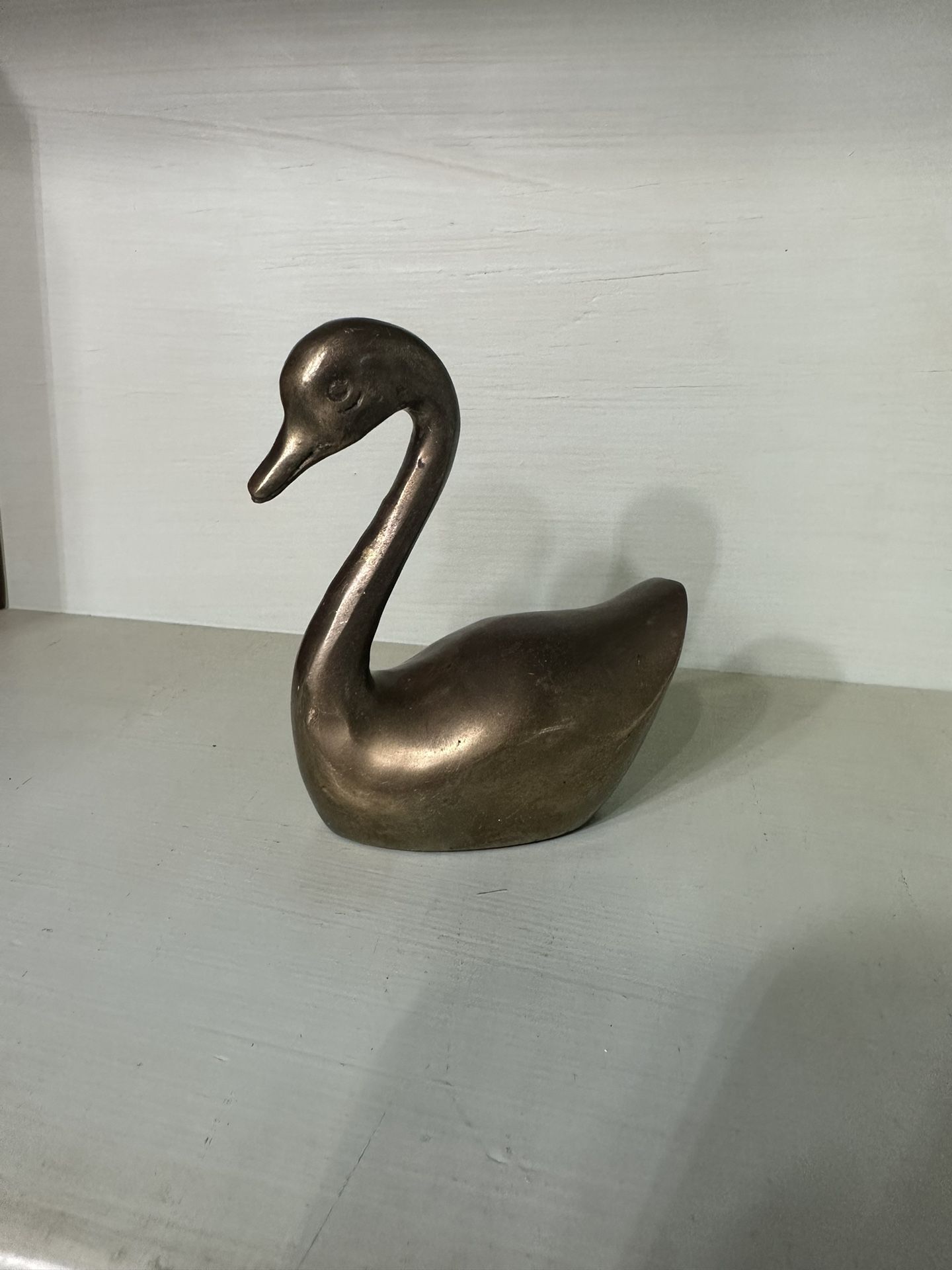 Brass swan Figure