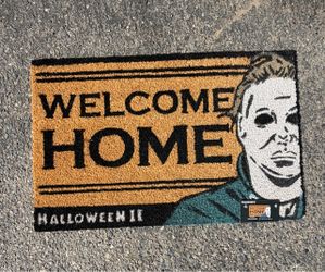Michael Myers Halloween outdoor mat