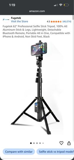 Fugetek phone tripod