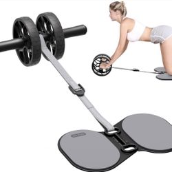 Ally Peaks Ab Roller Wheel with Adjustable Resistance，Automatic Rebound Abs & Core Workout Equipment for Beginners，All Levels & Post-Exhaustion Detach