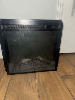 EdenDirect 18 in. Ventless Electric Fireplace Insert, with Log Set & Realistic Flame